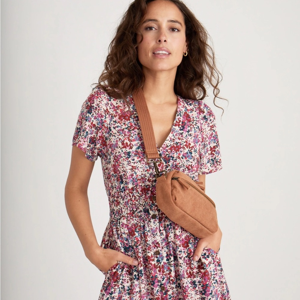 Marine Layer Floral Maxi Dress - Pink and Blue